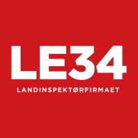 Logo: Landinspektørfirmaet LE34 A/S
